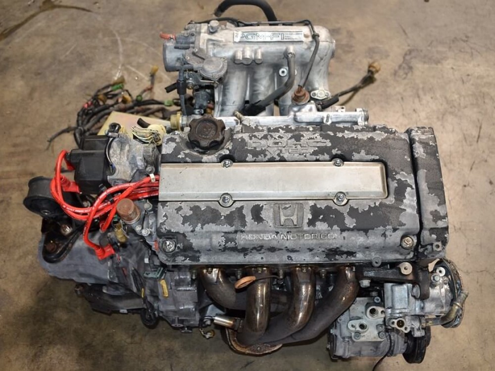 JDM B16A SiR OBD0 1988-1991 ENGINE WITH 5 SPEED LSD  TRANSMISSION ECU FOR SALE